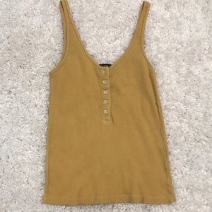 Brandy Melville mustard tank top